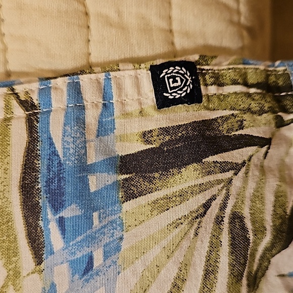 Chaps palm leaf design Men's button down shirt size XL - Picture 9 of 11